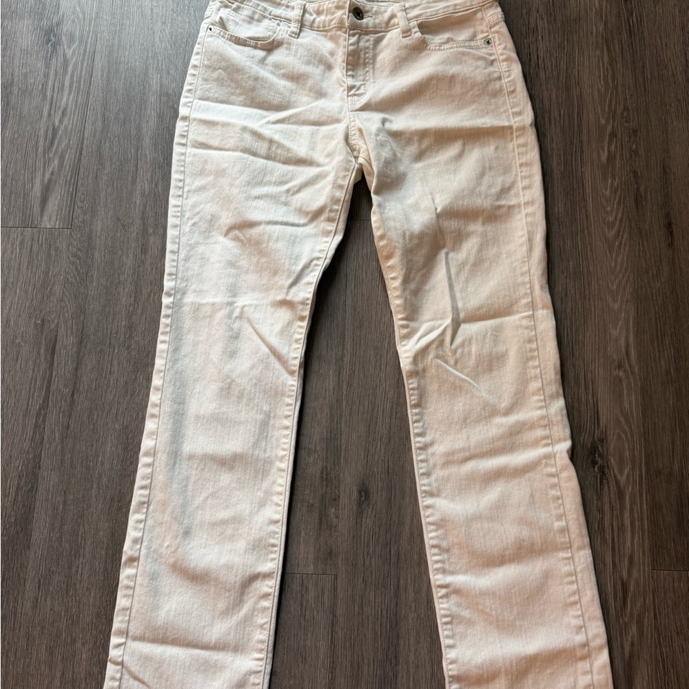 Guess Women's White Cigarette Jeans Size 29 Clean Girl Old Money